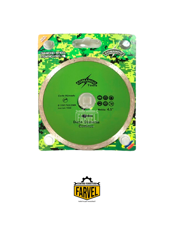 DISCO DIAMANTE CONTINUO COMANDO