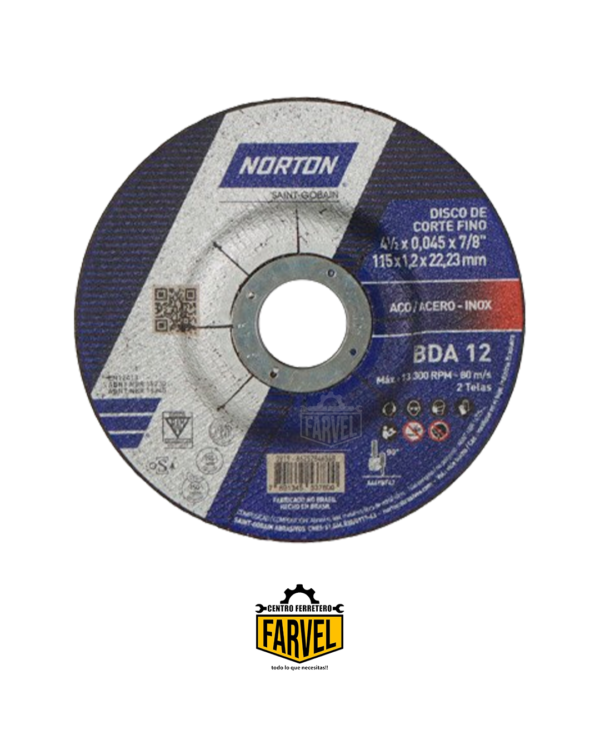 DISCO NORTON CORTE METAL