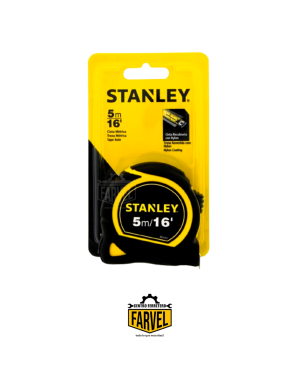 FLEXOMETRO STANLEY 5M 16  PULGADAS